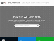 Tablet Screenshot of group1careers.com